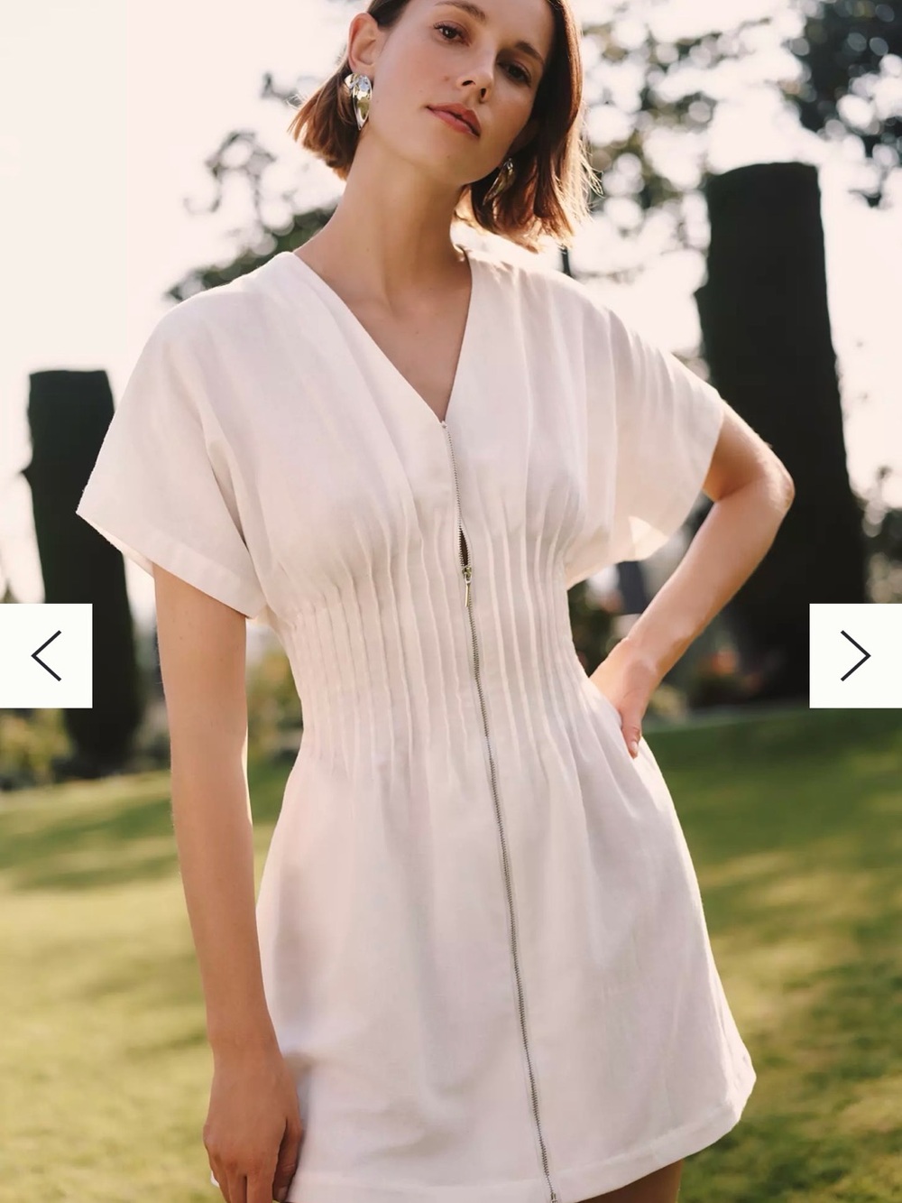 Exquise Tobie Pleated Mini Dress